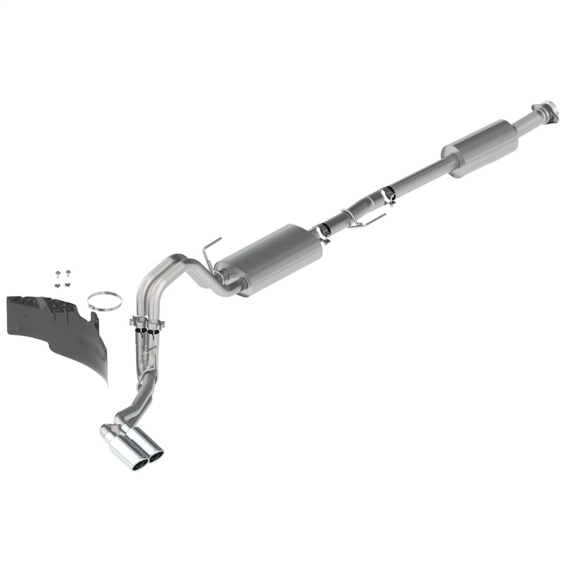 Ford F-150 Performance Exhaust - Ford Racing - Touring Dual Side Exit - Chrome - `21-`22